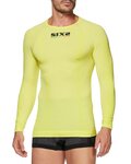 SIX2 Tricou de ciclism cu mânecă lungă - TS2 II - galben