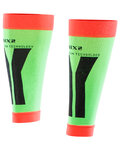 SIX2 Încălzitoare de genunchi pentru ciclism - CALF - roșu/verde