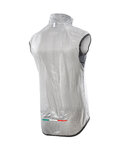 SIX2 Vestă de ciclism - GHOST - transparent/negru