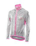 SIX2 Jachetă rezistentă la vânt de ciclism - GHOST - roz/transparent