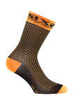 SIX2 Șosete clasice de ciclism - COMP SHO - portocaliu/negru