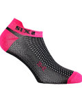 SIX2 Șosete de gleznă de ciclism - FANT S - negru/roz