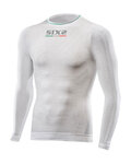 SIX2 Tricou de ciclism cu mânecă lungă - TS2L SUPERLIGHT - alb