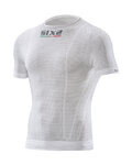 SIX2 Tricou de ciclism cu mânecă scurtă - TS1 - alb