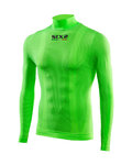 SIX2 Tricou de ciclism cu mânecă lungă - TS3 C - verde