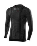 SIX2 Tricou de ciclism cu mânecă lungă - TS2W - negru