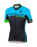 SPORTFUL Tricou de ciclism cu mânecă scurtă - SC TEAM - negru/albastru deschis