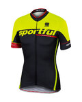 SPORTFUL Tricou de ciclism cu mânecă scurtă - SC TEAM - negru/galben