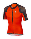 SPORTFUL Tricou de ciclism cu mânecă scurtă - BODYFIT SPEEDSKIN - portocaliu/negru