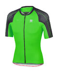 SPORTFUL Tricou de ciclism cu mânecă scurtă - BODYFIT SPEEDSKIN - verde/negru