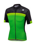 SPORTFUL Tricou de ciclism cu mânecă scurtă - PISTA - verde/gri