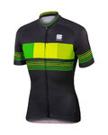 SPORTFUL Tricou de ciclism cu mânecă scurtă - STRIPE - negru/galben