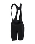 SPORTFUL Pantaloni scurți de ciclism cu bretele - TOTAL COMFORT LADY - negru