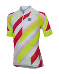 SPORTFUL Tricou de ciclism cu mânecă scurtă - VOLT KIDS - roșu/alb/galben