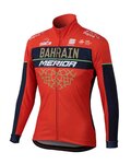SPORTFUL Tricou de cilism pentru iarnă cu mânecă lungă - B MERIDA 2018 WINTER - albastru/roșu