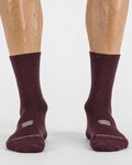 SPORTFUL Șosete clasice de ciclism - MERINO WOOL 18 - bordo