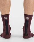 SPORTFUL Șosete clasice de ciclism - MERINO WOOL 18 - bordo