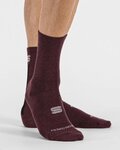 SPORTFUL Șosete clasice de ciclism - MERINO WOOL 18 - bordo