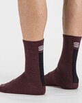 SPORTFUL Șosete clasice de ciclism - MERINO WOOL 18 - bordo