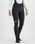 SPORTFUL Pantaloni de ciclism lungi cu bretele - BODYFIT CLASSIC W - negru