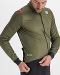 SPORTFUL Jachetă rezistentă la vânt de ciclism - FIANDRE PRO MEDIUM - verde/negru