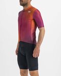 SPORTFUL Tricou de ciclism cu mânecă scurtă - ROCKET - portocaliu/bordo