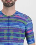 SPORTFUL Tricou de ciclism cu mânecă scurtă - GLITCH BOMBER - albastru