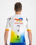 SPORTFUL Tricou de ciclism cu mânecă scurtă - TOTAL ENERGIES 2022 - alb/albastru/portocaliu/galben