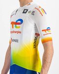 SPORTFUL Tricou de ciclism cu mânecă scurtă - TOTAL ENERGIES 2022 - alb/albastru/portocaliu/galben