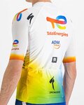 SPORTFUL Tricou de ciclism cu mânecă scurtă - TOTAL ENERGIES 2022 - alb/albastru/portocaliu/galben