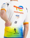 SPORTFUL Tricou de ciclism cu mânecă scurtă - TOTAL ENERGIES 2022 - alb/albastru/portocaliu/galben