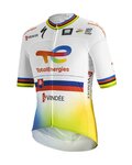 SPORTFUL Tricou de ciclism cu mânecă scurtă - TOTAL ENERGIES 2022 - galben/portocaliu/alb/albastru