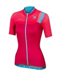 SPORTFUL Tricou de ciclism cu mânecă scurtă - BODYFIT PRO LADY - roz/turcoaz