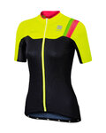 SPORTFUL Tricou de ciclism cu mânecă scurtă - BODYFIT PRO LADY - negru/galben