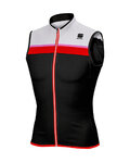 SPORTFUL Tricoul de ciclism fără mâneci - PISTA - negru/alb/roșu