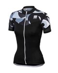 SPORTFUL Tricou de ciclism cu mânecă scurtă - PRIMAVERA LADY - alb/negru