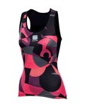 SPORTFUL Tricoul de ciclism fără mâneci - PRIMAVERA LADY - roz/negru