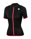 SPORTFUL Tricou de ciclism cu mânecă scurtă - LUNA LADY - negru/roz