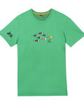 TDF Tricou de ciclism cu mânecă scurtă - KIDS GRAPHIC - verde