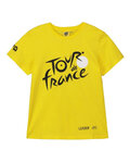 TDF Tricou de ciclism cu mânecă scurtă - TDF KIDS JAUNE '21 - galben