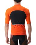 UYN Tricou de ciclism cu mânecă scurtă - BIKING AIRWING - negru/portocaliu