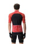 UYN Tricou de ciclism cu mânecă scurtă - BIKING WAVE - negru/roșu