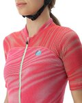 UYN Tricou de ciclism cu mânecă scurtă - BIKING WAVE LADY - roz