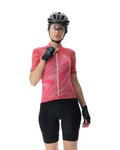 UYN Tricou de ciclism cu mânecă scurtă - BIKING WAVE LADY - roz