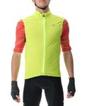 UYN Vestă de ciclism - ULTRALIGHT WIND - negru/galben