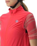 UYN Vestă de ciclism - ULTRALIGHT WIND LADY - roz/negru