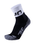 UYN Șosete clasice de ciclism - LIGHT LADY - negru/alb/gri