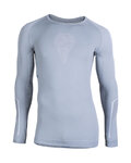 UYN Tricou de ciclism cu mânecă lungă - VISYON - gri/alb