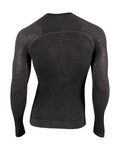 UYN Tricou de ciclism cu mânecă lungă - FUSYON CASHMERE - negru