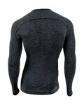 UYN Tricou de ciclism cu mânecă lungă - FUSYON CASHMERE - gri/negru